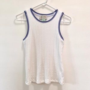 Anthropologie White Monday Tuesday Wednesday Thursday … Tank Top Cami / Size XS